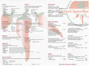 Salsa & Agave menu side 2